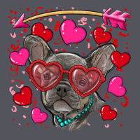 Valentine's Day French Bulldog Puppy Vintage Hoodie | Teevron