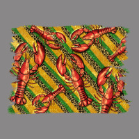 Mardi Gras Crawfish Background Vintage Tee | Teevron