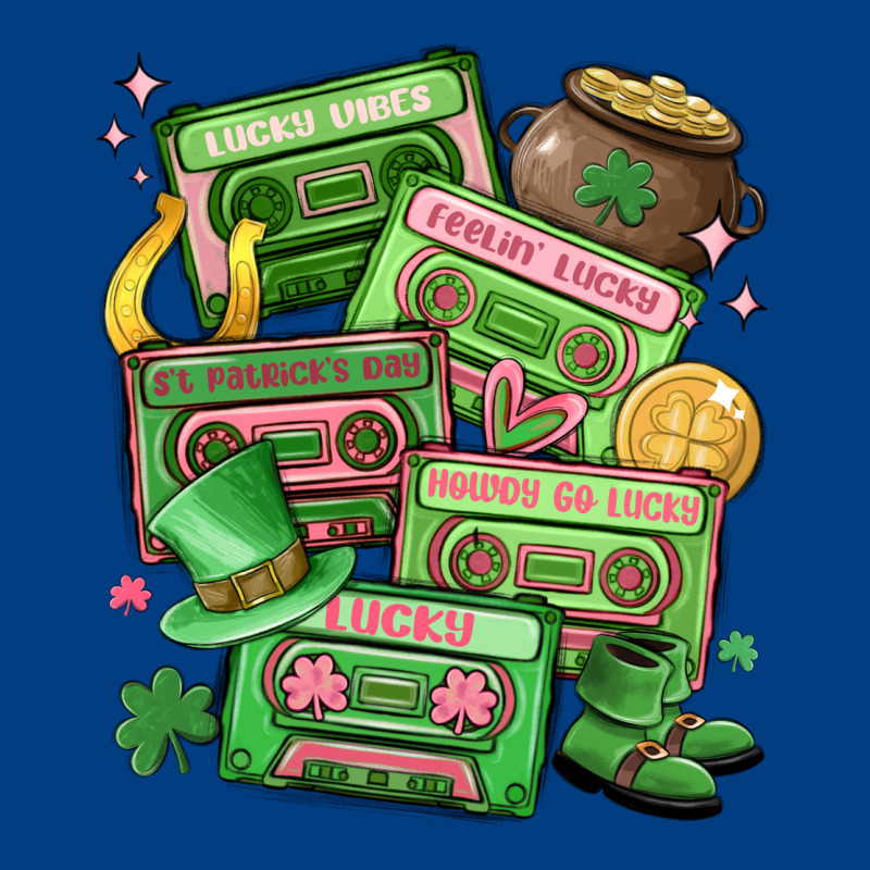 St Patrick's Day Cassette Tapes Premium Sweatshirt by MaliasSmallBusiness | Teevron