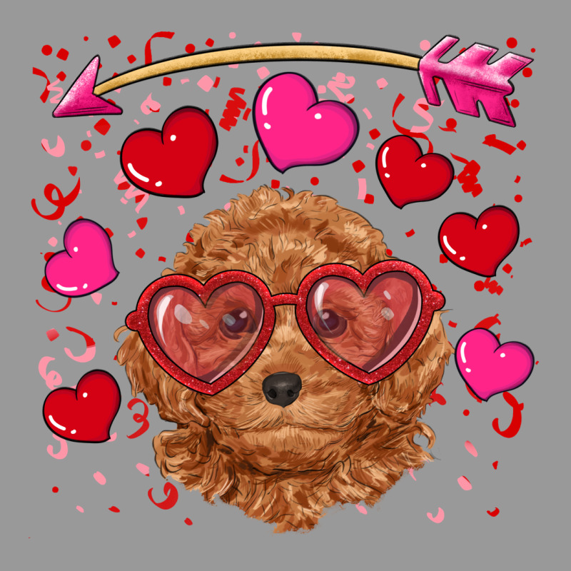 Valentine's Day Toy Poodle Vintage Hoodie by RanaPortraitStore | Teevron