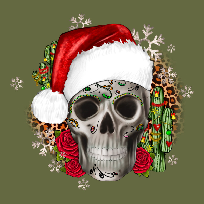 Skull Christmas Cactus Long Sleeve Tee by JahusDesignShop | Teevron