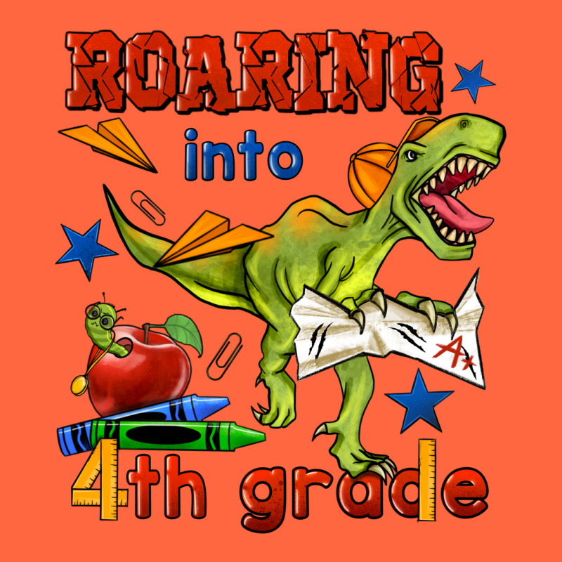 Roaring Into 4th Grade Premium Hoodie by BundleAndBundleShop | Teevron
