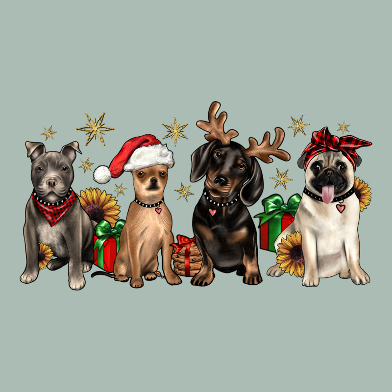 Christmas Chihuahua Pitbull Pug Dachshund Classic Tee by JahusDesignShop | Teevron