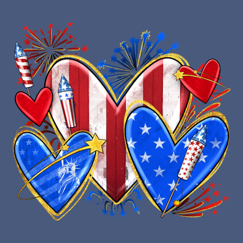 4th Of July Hearts Vintage Hoodie by texasbilliewilder | Teevron