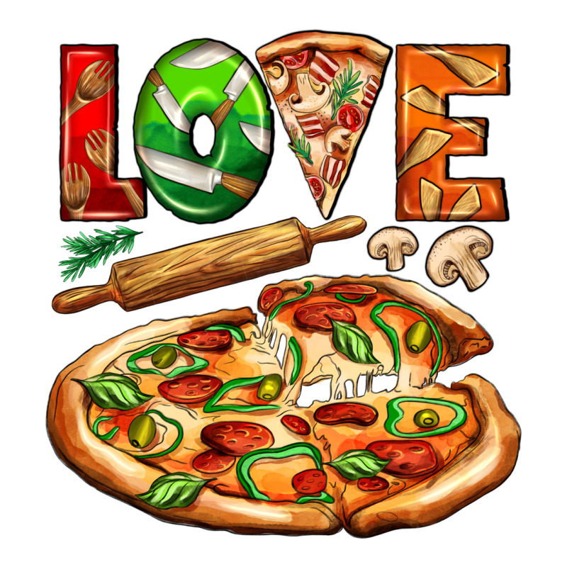 Love Pizza Zipper Hoodie by AdoDesignShop | Teevron