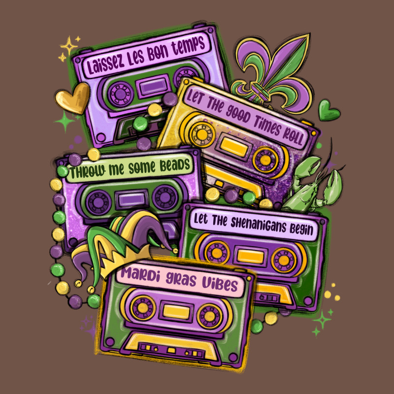 Mardi Gras Cassette Tapes Premium Sweatshirt by MaliasSmallBusiness | Teevron
