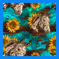 Appaloosa Horses And Sunflowers Seamless Pattern Zipper Hoodie | Teevron