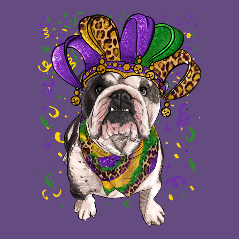 Mardi Gras Hat  English Bulldog Vintage Hoodie by RanaPortraitStore | Teevron