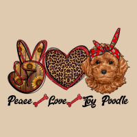 Peace Love Toy Poodle Heavyweight Sweatshirt | Teevron