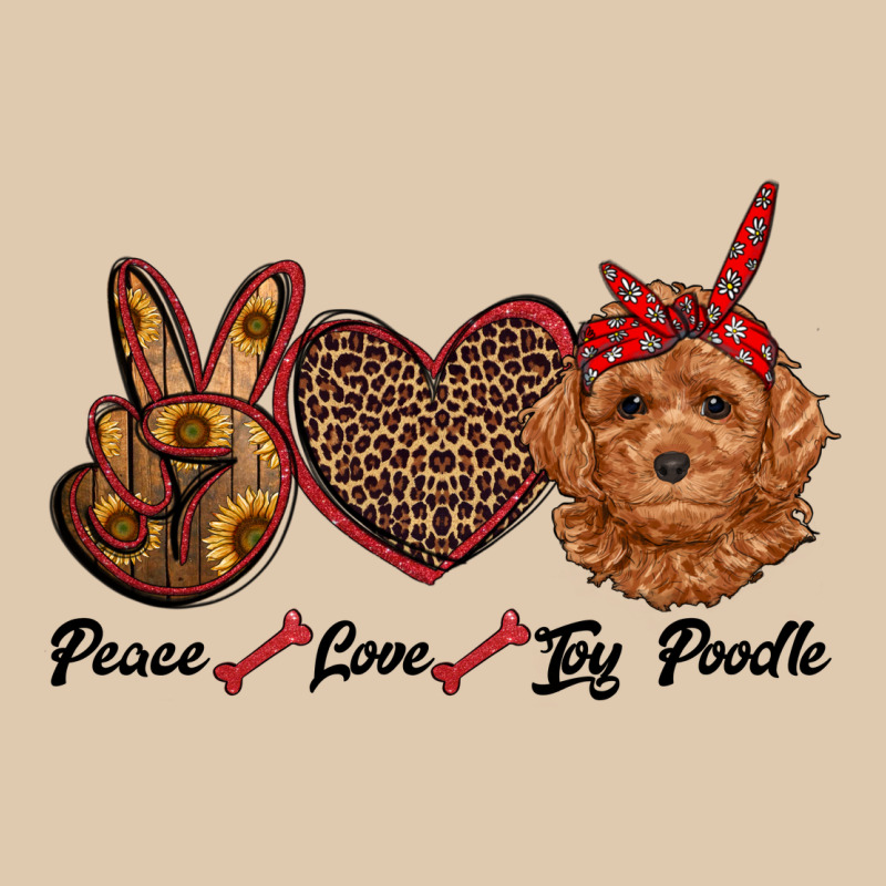 Peace Love Toy Poodle Heavyweight Sweatshirt by RanaPortraitStore | Teevron