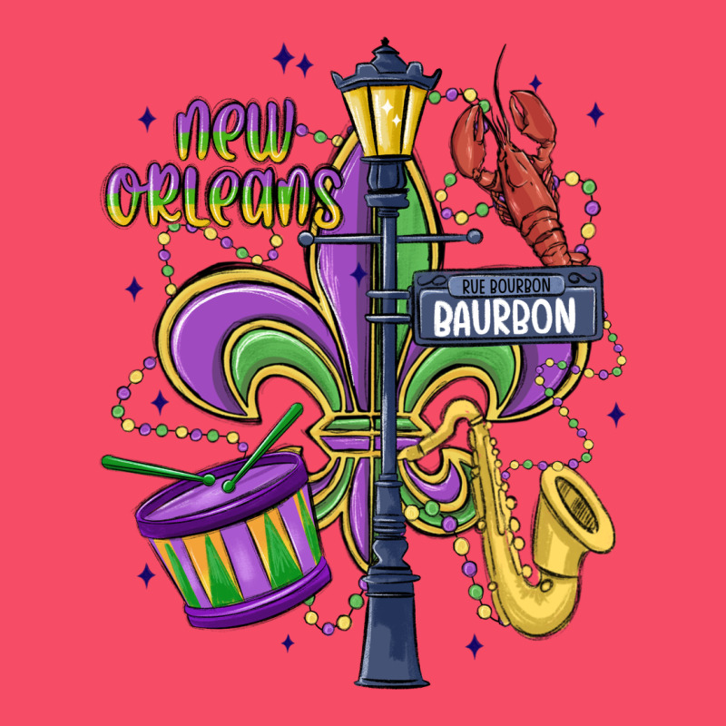 New Orleans Mardi Gras Streets Premium Sweatshirt by MaliasSmallBusiness | Teevron
