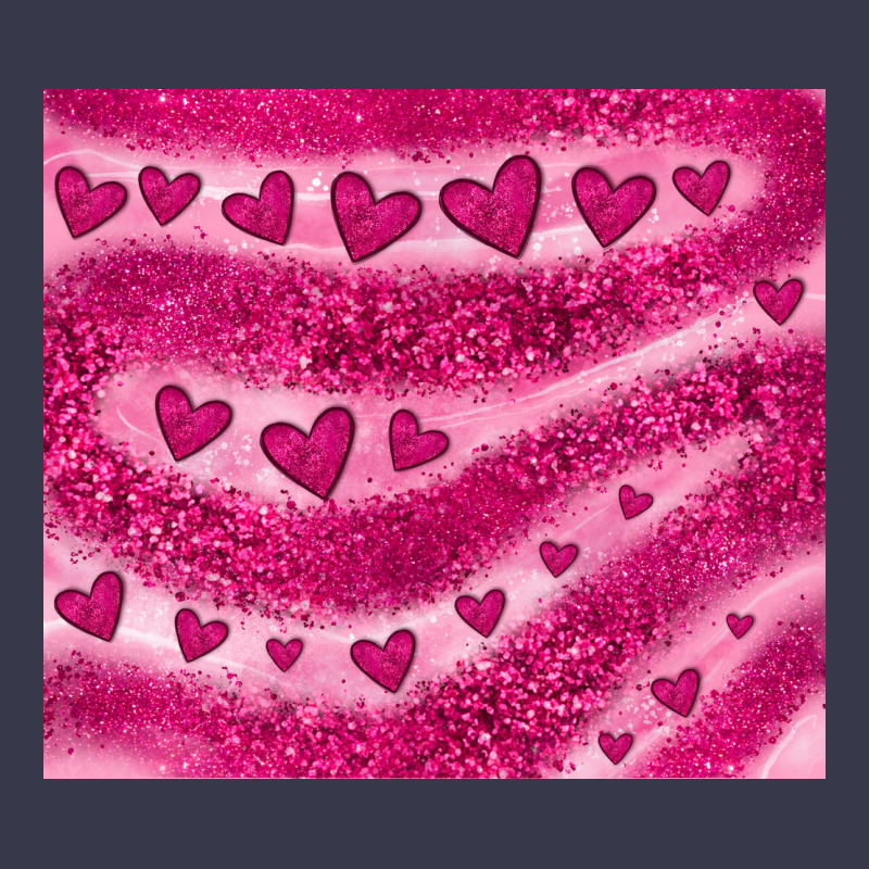 Pink Glitter Heart Long Sleeve Tee by JahusDesignShop | Teevron
