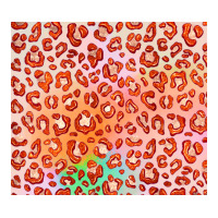 orange leopard glitter | Teevron