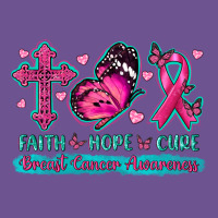 Faith Hope Cure Breast Cancer Awareness Vintage Tee | Teevron
