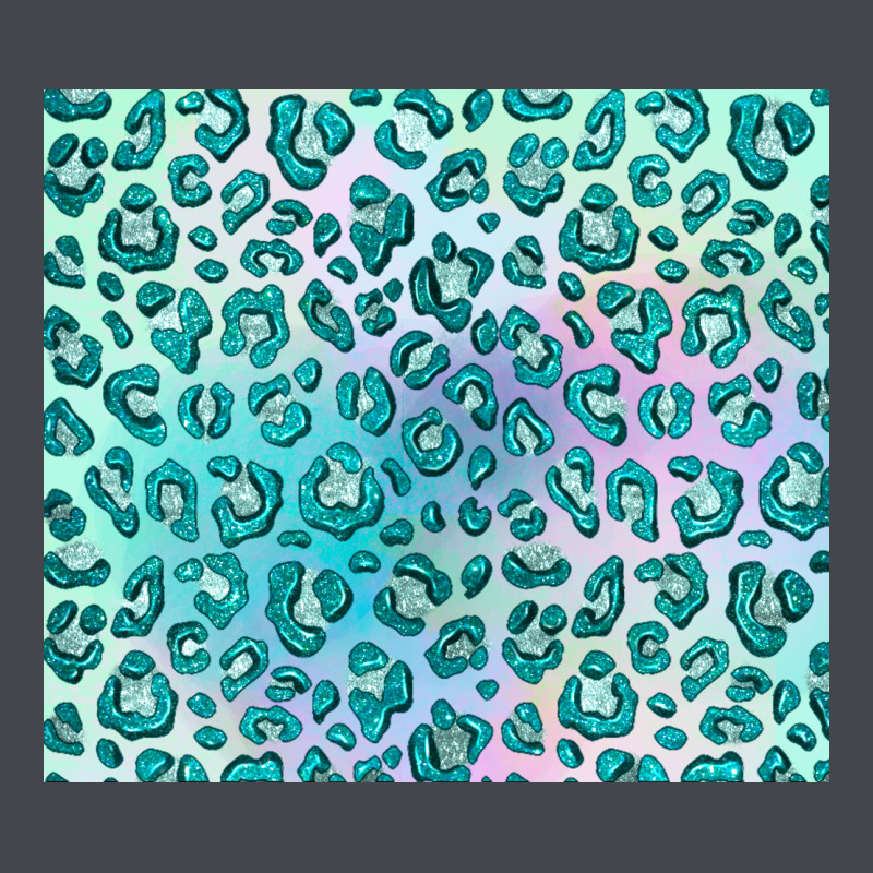 Turquoise Leopard Glitter Long Sleeve Tee by JahusDesignShop | Teevron