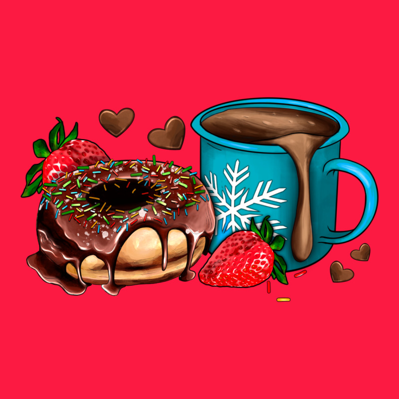 Donut Coffee Strawberry Zipper Hoodie by AdoDesignShop | Teevron
