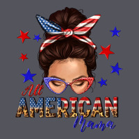 All American Mama Messy Bun Vintage Hoodie | Teevron