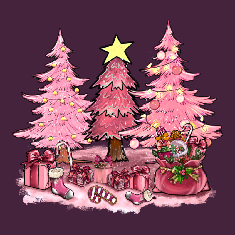 Pink Christmas Trees With Gift Box Bbs Classic Tee by BundleAndBundleShop | Teevron