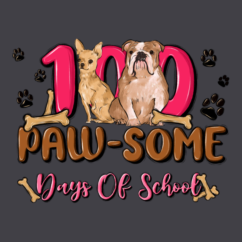 100 Paw Some Days Of School Heavyweight Hoodie by MaliasSmallBusiness | Teevron