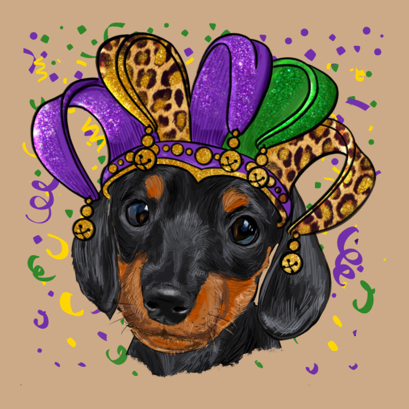 Mardi Gras Hat Dachshund Puppy Vintage Hoodie by RanaPortraitStore | Teevron