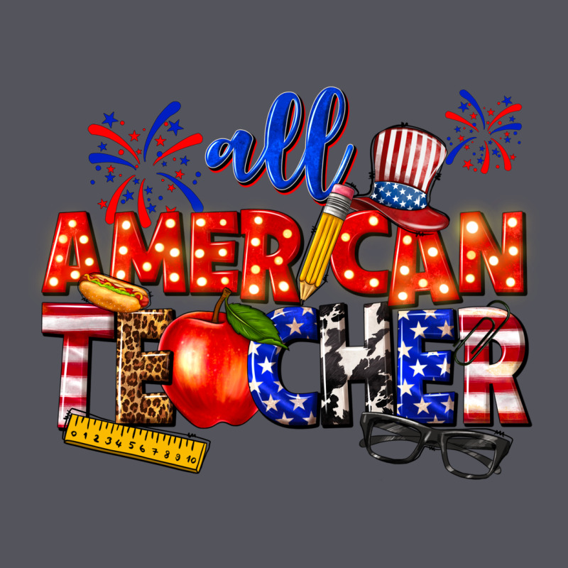 All American Teacher Vintage Hoodie by texasbilliewilder | Teevron