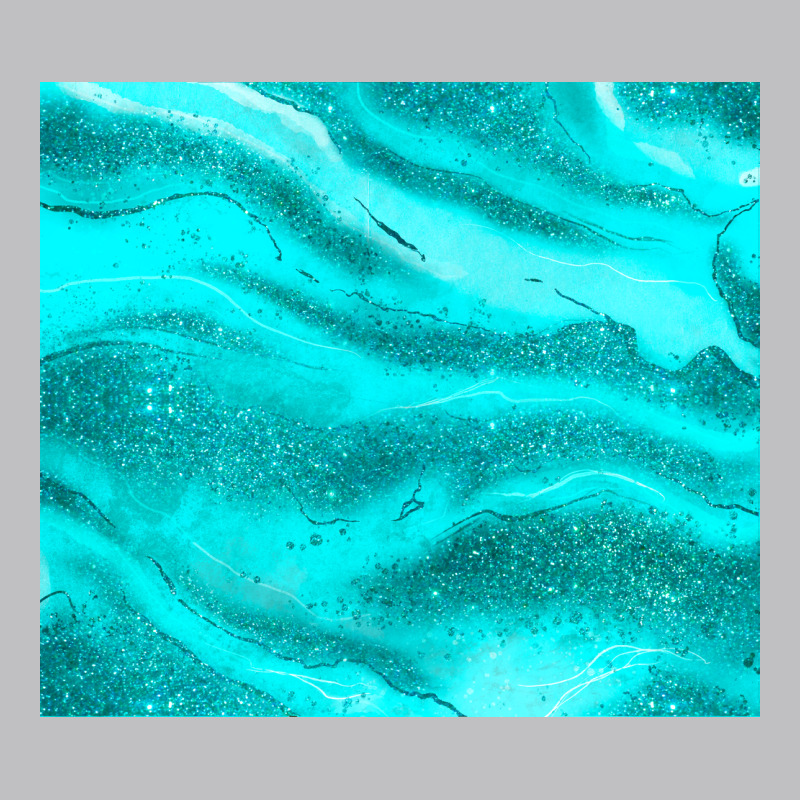 Turquoise Glitter Long Sleeve Tee by JahusDesignShop | Teevron