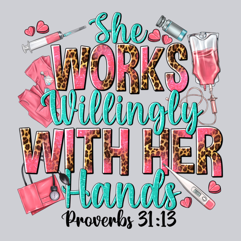 She Works Willingly With Her Hands Heavyweight Sweatshirt by texasbilliewilder | Teevron