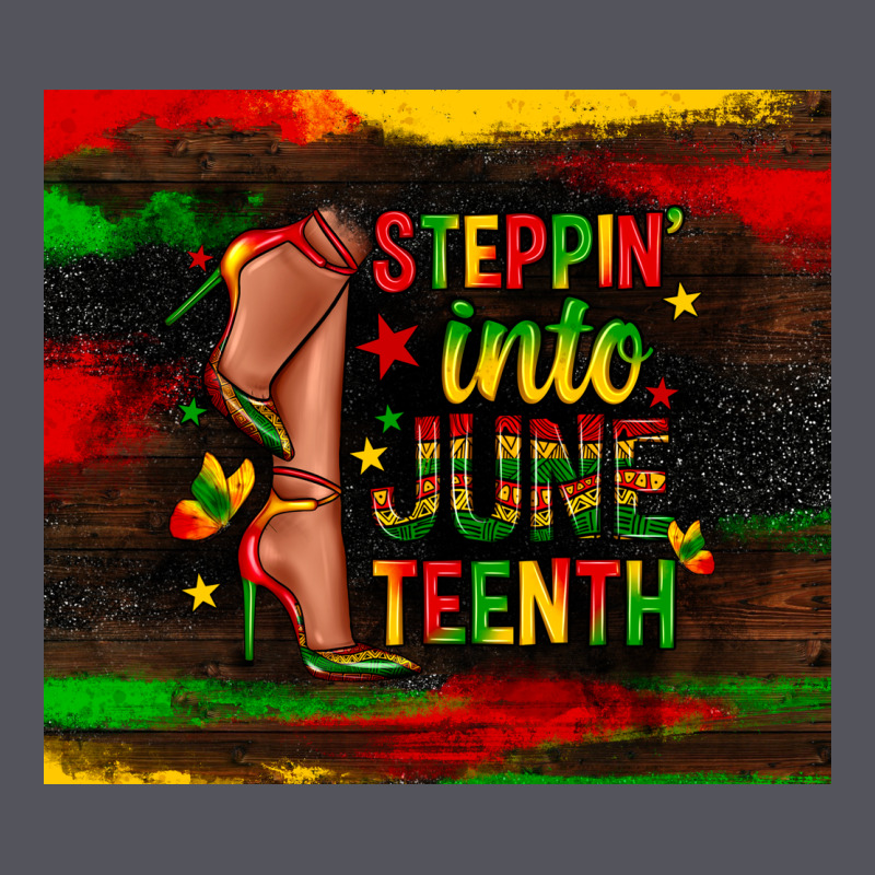 Steppin Into Juneteenth Vintage Hoodie by Zillion Design Studio | Teevron