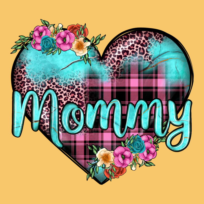 Mommy Leopard Turquoise Heart Vintage Hoodie by JahusDesignShop | Teevron
