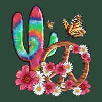 Cactus Peace Sign Flowers And Butterflys Zipper Hoodie | Teevron