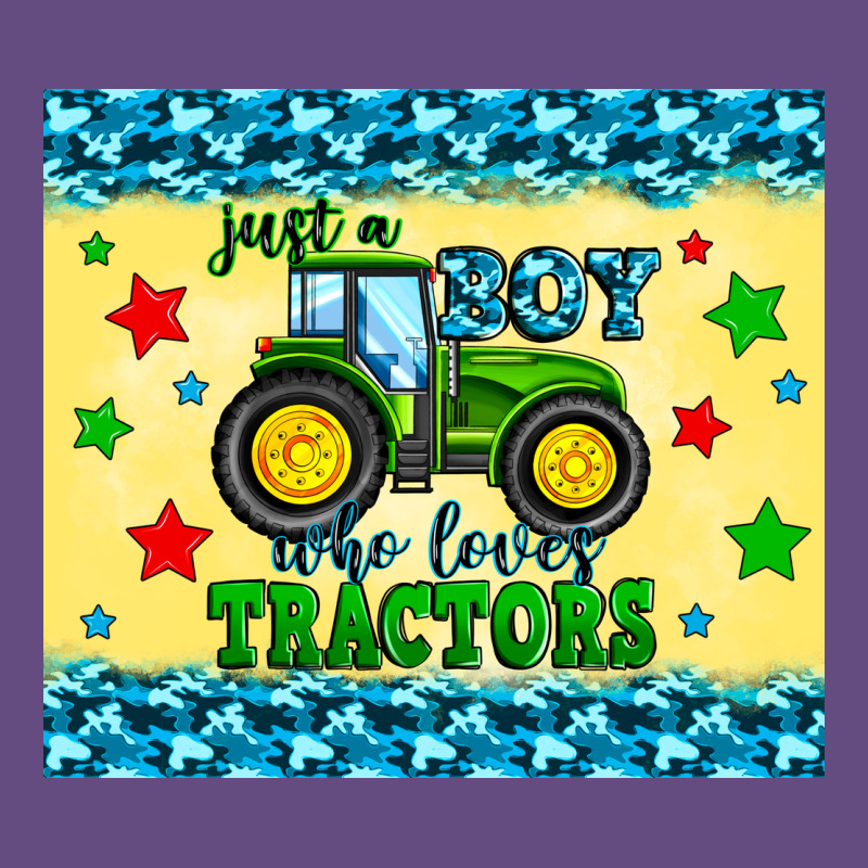 Just A Boy Who Loves Tractors Vintage Hoodie by Zillion Design Studio | Teevron