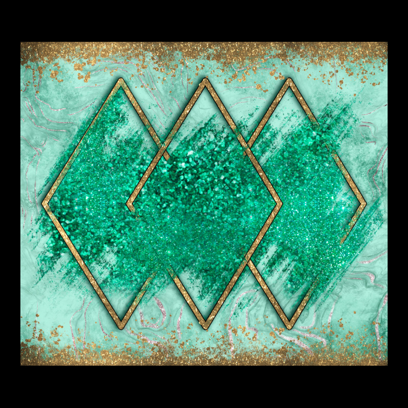 Green Glitter Long Sleeve Tee by JahusDesignShop | Teevron