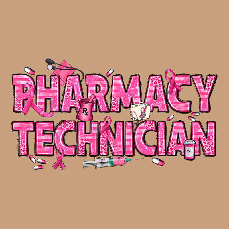 Breast Cancer Pharmacy Technician Vintage Tee by texasbilliewilder | Teevron