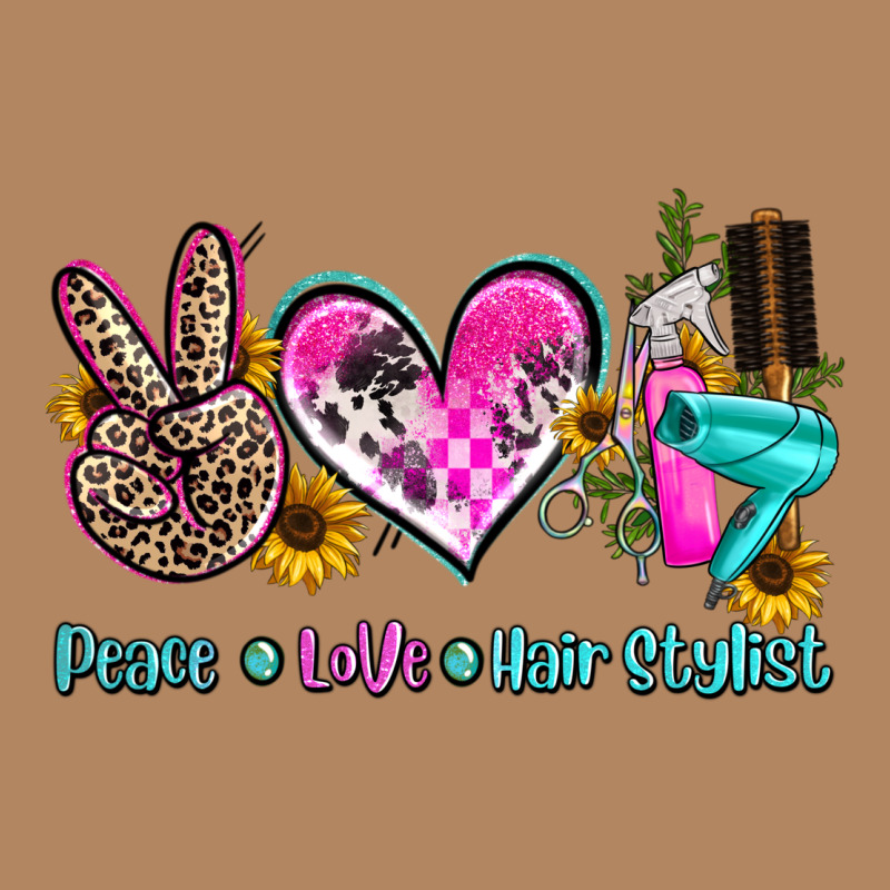 Peace Love Hair Stylist Long Sleeve Tee by AdoDesignShop | Teevron