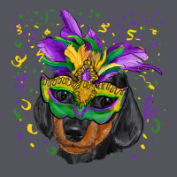 Mardi Gras Mask Dachshund Puppy Vintage Hoodie | Teevron