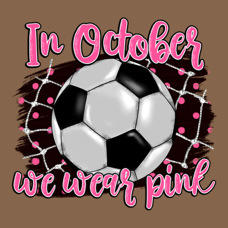 In October We Wear Pink Soccer Premium Tee by BarkalooDesign | Teevron