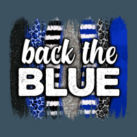 Back The Blue Brushstrokes Urban Heavy Tee | Teevron