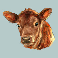 Red Angus Calf Face Heavy Core Tee | Teevron