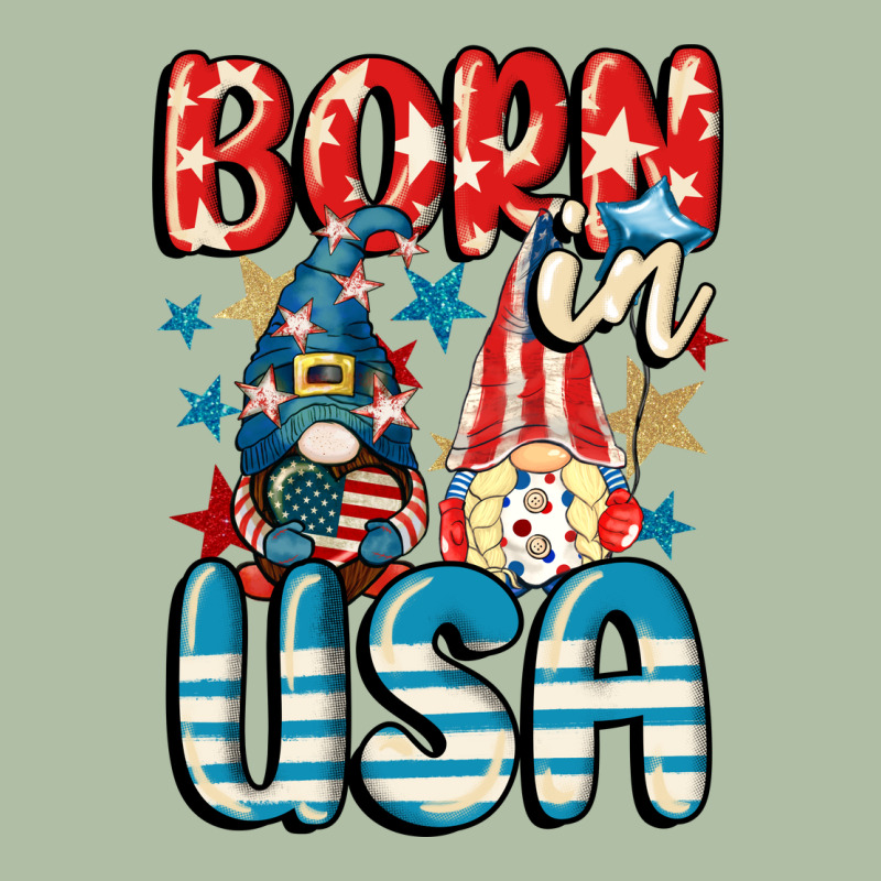 Born In Usa Gnomes 4th Of July Urban Heavy Tee by CowGirlArtShop | Teevron