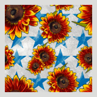 Patriotic Sunflowers And Stars Zipper Hoodie | Teevron