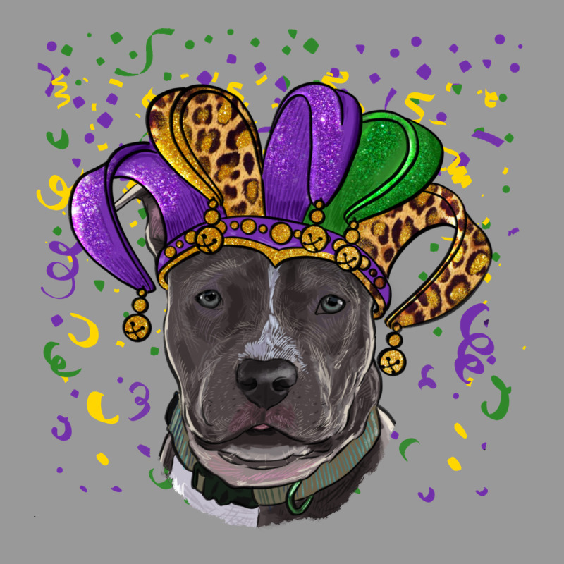 Mardi Gras Pitbull Vintage Hoodie by RanaPortraitStore | Teevron