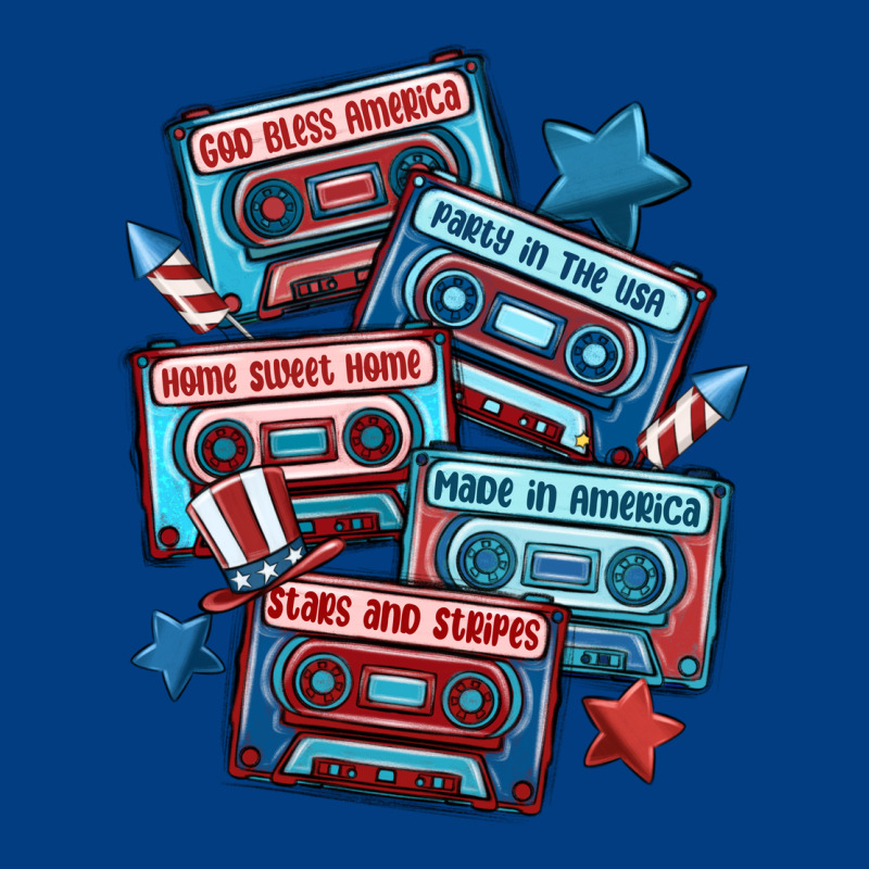 Usa America Cassette Tapes Premium Sweatshirt by MaliasSmallBusiness | Teevron