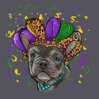Mardi Gras French Bulldog Vintage Hoodie | Teevron