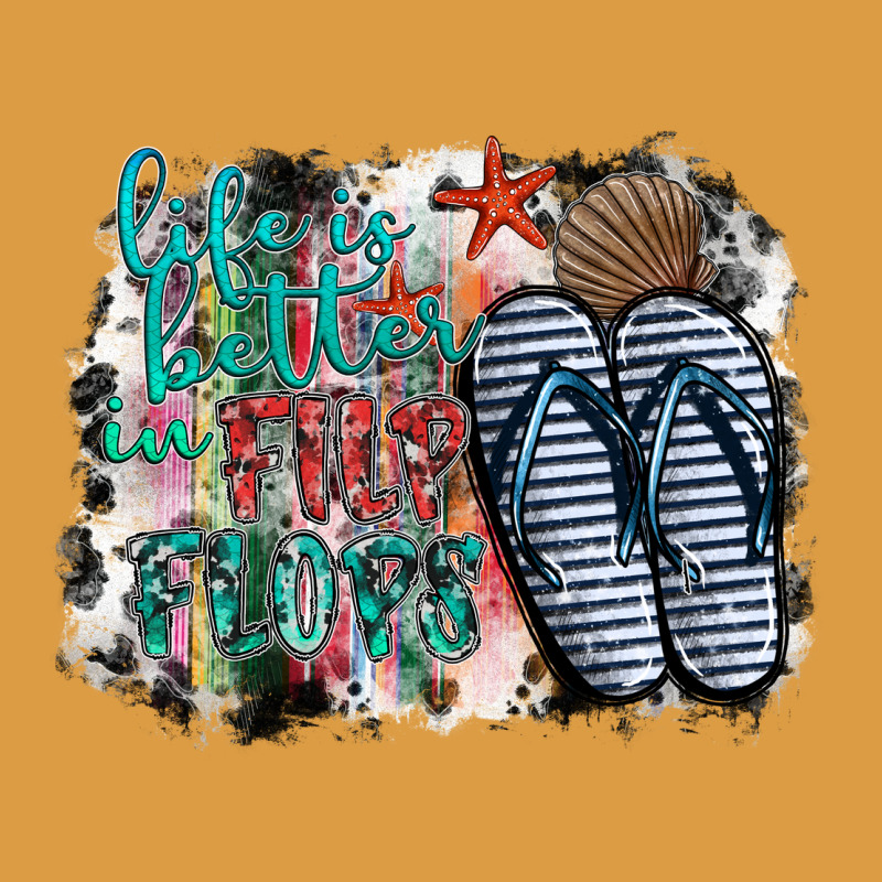 Life Is Better In Fılp Flops Urban Heavy Tee by SublimationCraftShop | Teevron
