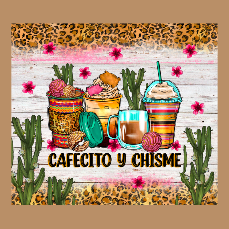 Cafecito Y Chisme Coffee Cups Vintage Hoodie by Zillion Design Studio | Teevron