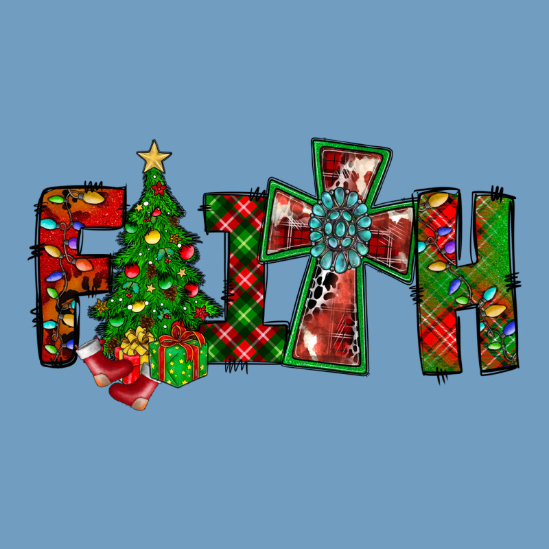 Christmas Faith With Cross Urban Heavy Tee by CowhideDigitalArt | Teevron