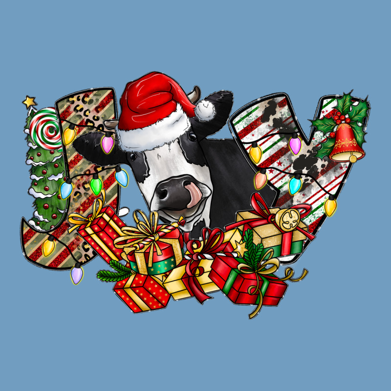 Christmas Joy Cow Urban Heavy Tee by CowhideDigitalArt | Teevron