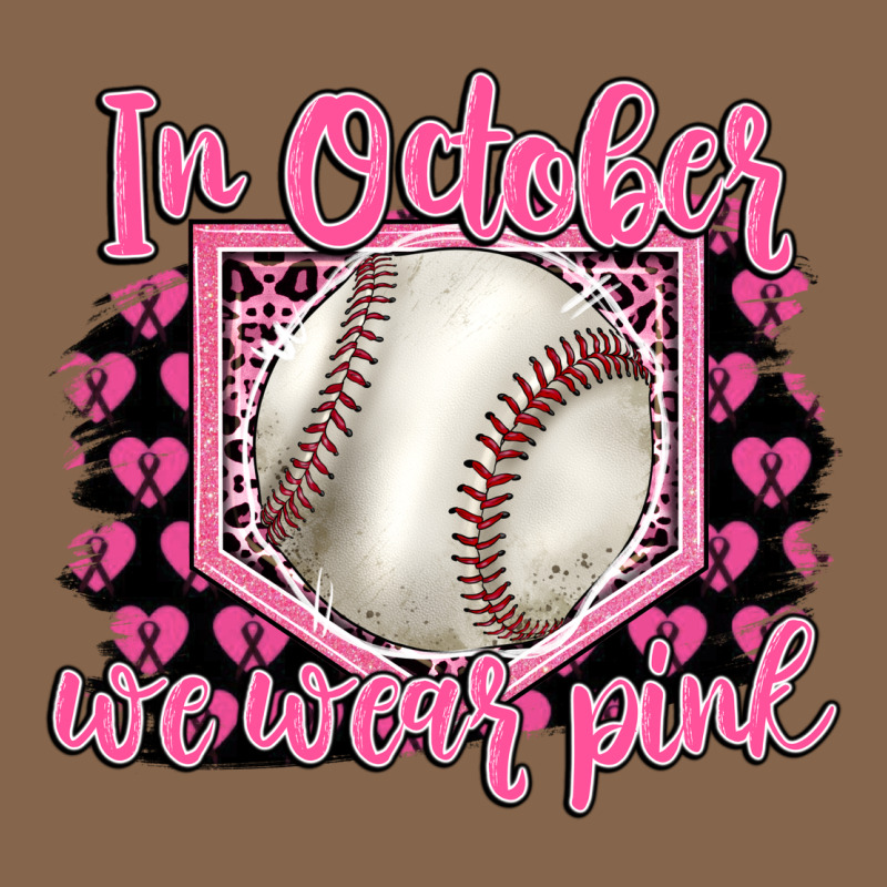 In October We Wear Pink Baseball Premium Tee by BarkalooDesign | Teevron