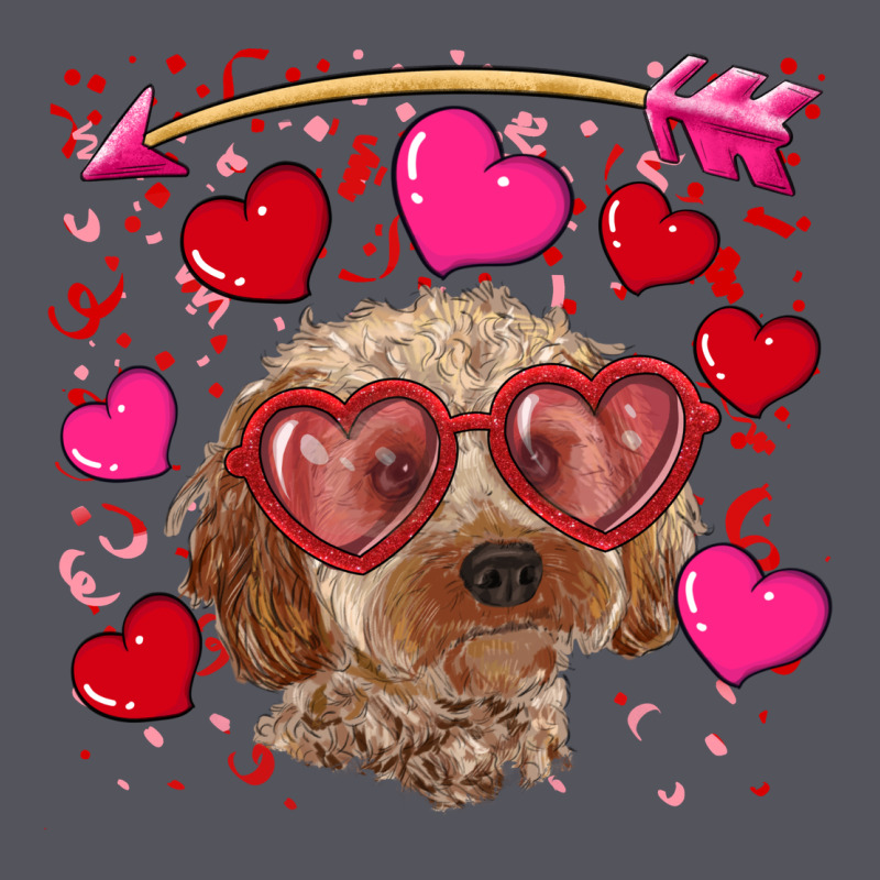 Valentine's Day Cockapoo Vintage Hoodie by RanaPortraitStore | Teevron