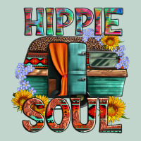 Hippie Soul With Caravan And Flowers Zipper Hoodie | Teevron